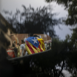 Imagen de archivo de una manifestación independentista convocada por la CUP.