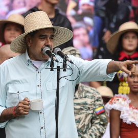 Nicolás Maduro, durante un mitin. Archivo.