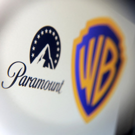 Los logos de Paramount y de Warner.