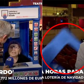 El instante de la caída de Manoli en el Teatro Real.