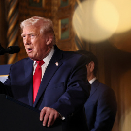 El presidente de EEUU, Donald Trump, en una rueda de prensa.