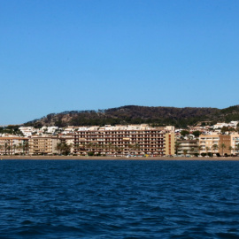 Vista de Calafell des del mar.