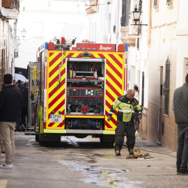Imagen de la casa donde han fallecido dos menores por un incendio en Alhaurín el Grande.