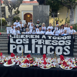 Imagen de una movilización por la liberación de presos políticos en Venezuela.