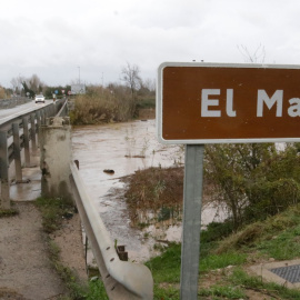 El riu Manol al seu pas per Pont del Príncep (Alt Empordà) aquest dia de Sant Esteve.