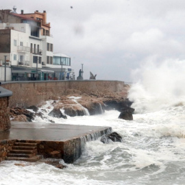 Temporal de mar a l'Escala (Alt Empordà), el dia de Sant Esteve, 26 de desembre.