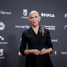 La actriz y directora de cine Antonia San Juan posa en la alfombra roja de la 31 edición de los Premios José María Forqué, en el Palacio Municipal de IFEMA, a 13 de diciembre de 2025, en Madrid (España).
