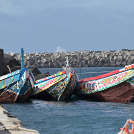 Cayucos en El Hierro.