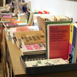 Llibres exposats en una llibreria