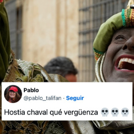 Moreno Bonilla encarna al Rey Baltasar en la Cabalgata de Reyes Magos.