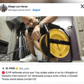 Un meme bromea con la posición del PP respecto al ataque de EEUU a Venezuela.
