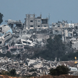 Edificios dañados en la Franja de Gaza.