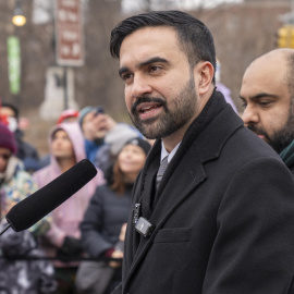 Imagen de archivo del alcalde de Nueva York, Zohran Mamdani, en una rueda de prensa.