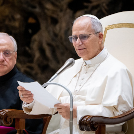 El Papa León XIV durante su Audiencia General el Aula Pablo VI, a 7 de enero de 2026.