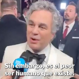 Mark Ruffalo en los Globos de Oro.