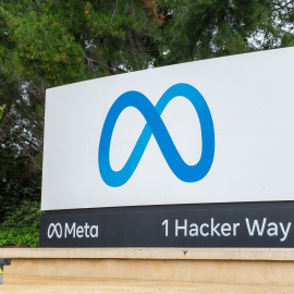 Foto de archivo del logotipo del grupo Meta.