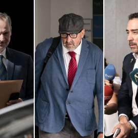 El exministro José Luis Ábalos, el exasesor ministerial Koldo García y el empresario Víctor de Aldama.