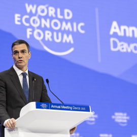 Foto de archivo de Pedro Sánchez en el Foro Económico Mundial.