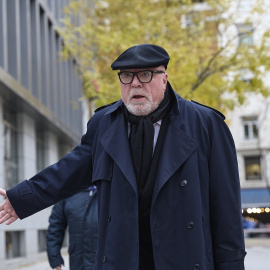 El comisario jubilado José Manuel Villarejo a su llegada a la Audiencia Nacional.