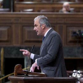 Foto de archivo de Javier Ortega Smith durante una sesión plenaria en el Congreso de los Diputados.
