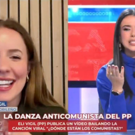 Un instante del programa 'En Boca de Todos' con Eli Vigil y Sarah Santaolalla.