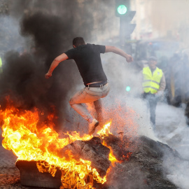 Protesta contra el acuerdo UE-Mercosur en Galicia, a 14 de enero de 2026.