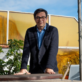 Retrat de Gerardo Pisarello, abans de ser entrevista per 'Públic'.