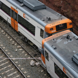 Vagons descarrilats en l'accident de Rodalies a Vacarisses el 20 de novembre del 2018. 20/11/2018