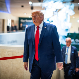 Donald Trump, en la reunión anual del Foro Económico Mundial en Davos.