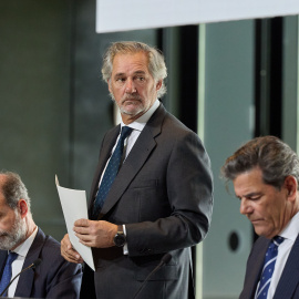 El CEO de Acciona, José Manuel Entrecanales, en una junta general ordinaria de accionistas de la compañía de 2024.