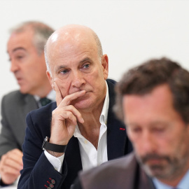 Fotografía de archivo del exdirector de Seguridad en la circulación de Adif, Andrés Cortabitarte, durante el juicio por el accidente del Alvia.