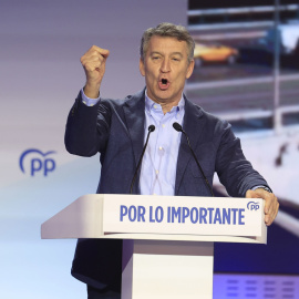 Fotografía de archivo del presidente del PP, Alberto Núñez Feijóo