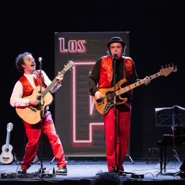 'Los Pocos' en uno de sus shows.