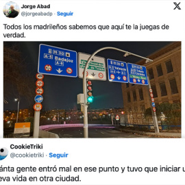 Bromas con la rotonda de Marqués de Vadillo.