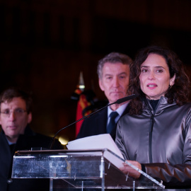 Imagen de Isabel Díaz Ayuso en el acto de conmemoración del 31º aniversario del asesinato de Gregorio Ordóñez.