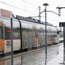 La estación de Granollers, este sábado.