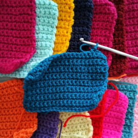 Hacer crochet es beneficioso para la salud mental.