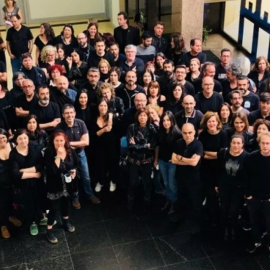 El primer viernes negro de los trabajadores de la tele pública de Galicia, el 18 de mayo de 2018.