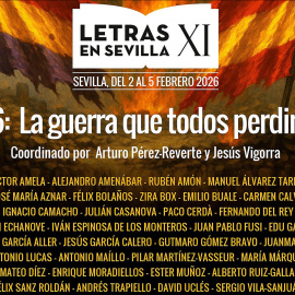Cartel de las jornadas sobre la Guerra Civil organizadas por Arturo Pérez Reverte y la Fundación Cajasol.