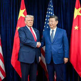 El presidente de EEUU, Donald Trump, y el presidente de China, Xi Jinping.