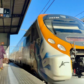 Un tren de Rodalies a l'estació de Cerdanyola del Vallès. 03/02/2026