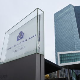 Vista exterior de la sede del Banco Central Europeo (BCE), en Fráncfort.