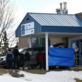 La escuela donde se produjo el tiroteo, este miércoles.