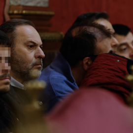El exministro José Luis Ábalos, durante la audiencia preliminar en el Tribunal Supremo.