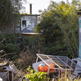 Vivienda situada en el carril de Las Palomas de la pedanía murciana de San José de la Vega, donde un hombre secuestró y agredió a una mujer durante dos años.
