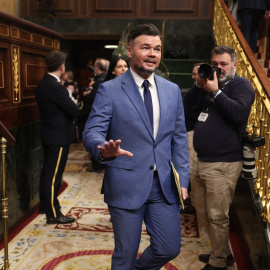 El diputado de ERC, Gabriel Rufián, este miércoles.