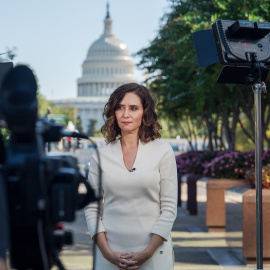 La presidenta de la Comunidad de Madrid, Isabel Díaz Ayuso, en las inmediaciones del Capitolio, en una imagen de archivo.