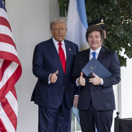 Donald Trump y Javier Milei. Archivo.