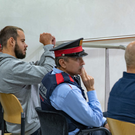 Pablo Hasél durante un juicio en la Audiencia de Lleida.