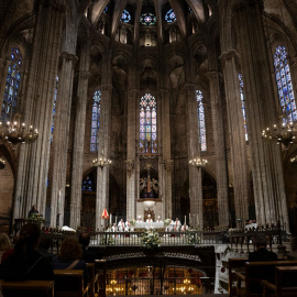 Misa en la catedral de Barcelona. Archivo.